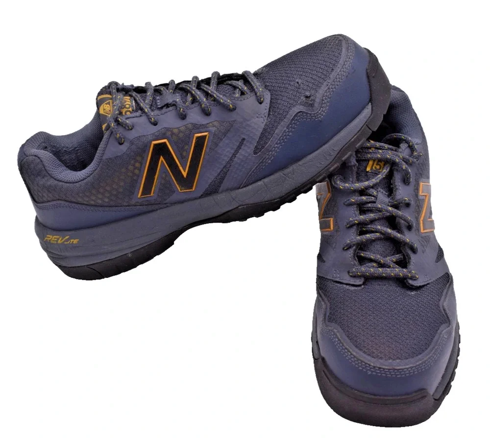 NEW BALANCE 589 Hard Composite Toe Navy Industrial Work Shoe Mens Size 9.5 D